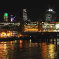 A night view of the City from Southwark Bridge, SwiftKey's Arcade Cabinet, and the Streets of Southwark, London - 5th December 2013