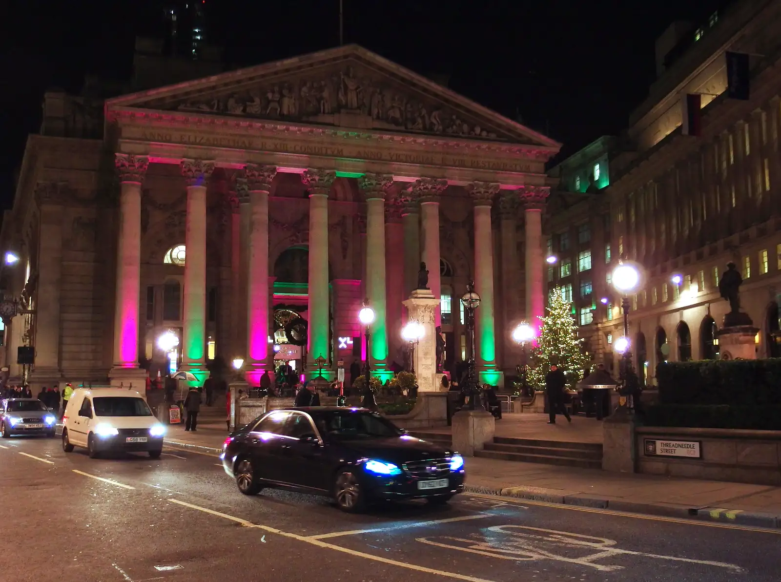 The Royal Exchange on Threadneedle Street, from SwiftKey's Arcade Cabinet, and the Streets of Southwark, London - 5th December 2013