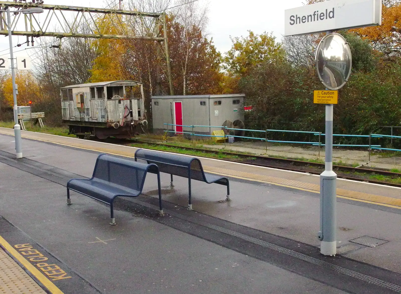 An ancient brake wagon at Shenfield, from SwiftKey's Arcade Cabinet, and the Streets of Southwark, London - 5th December 2013