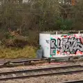 Trackside graffiti, SwiftKey's Arcade Cabinet, and the Streets of Southwark, London - 5th December 2013