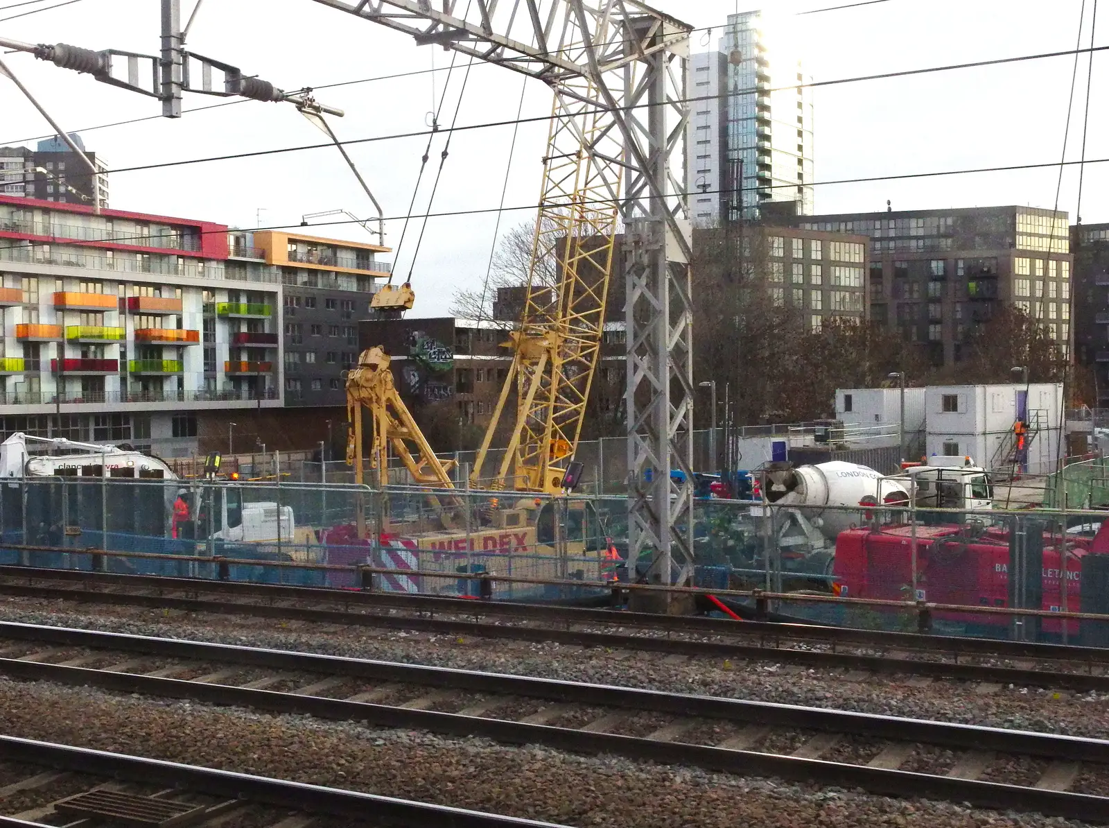 Overspill from the Crossrail dig, from SwiftKey's Arcade Cabinet, and the Streets of Southwark, London - 5th December 2013