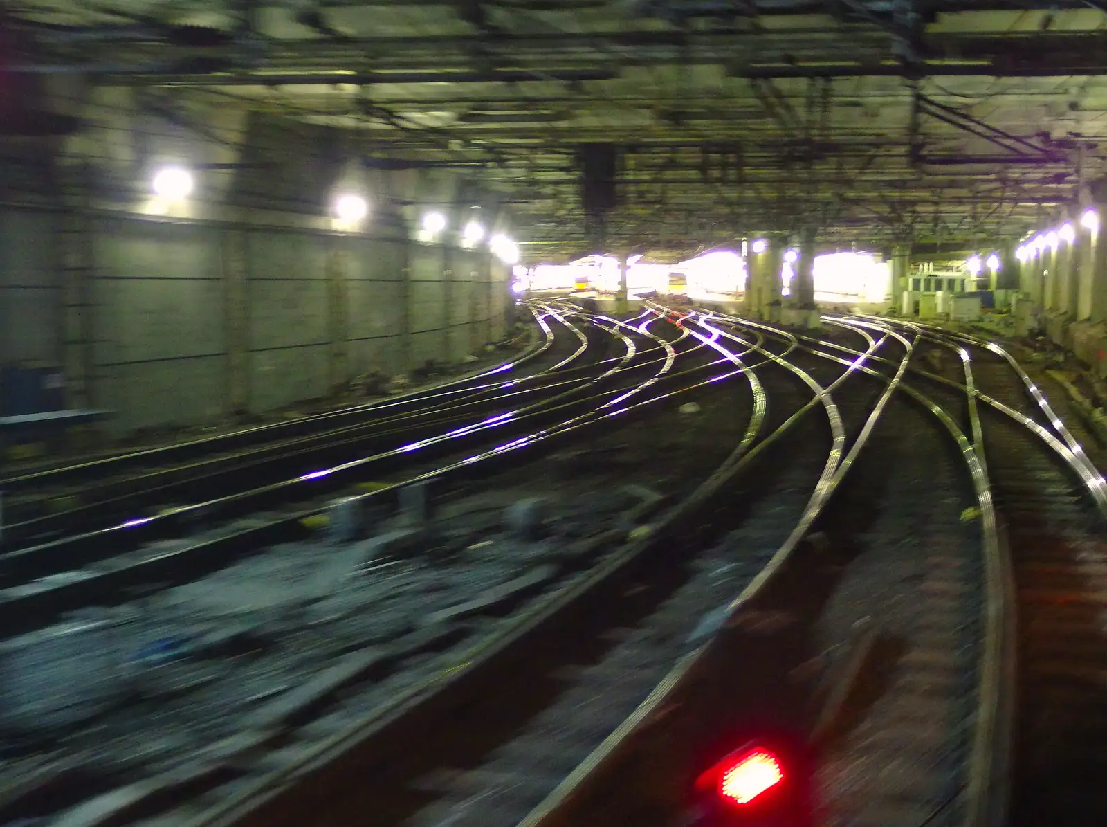 Spaghetti rails at Liverpool Street, from SwiftKey's Arcade Cabinet, and the Streets of Southwark, London - 5th December 2013