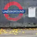 Faded Underground sign on Redcross Way, SwiftKey's Arcade Cabinet, and the Streets of Southwark, London - 5th December 2013