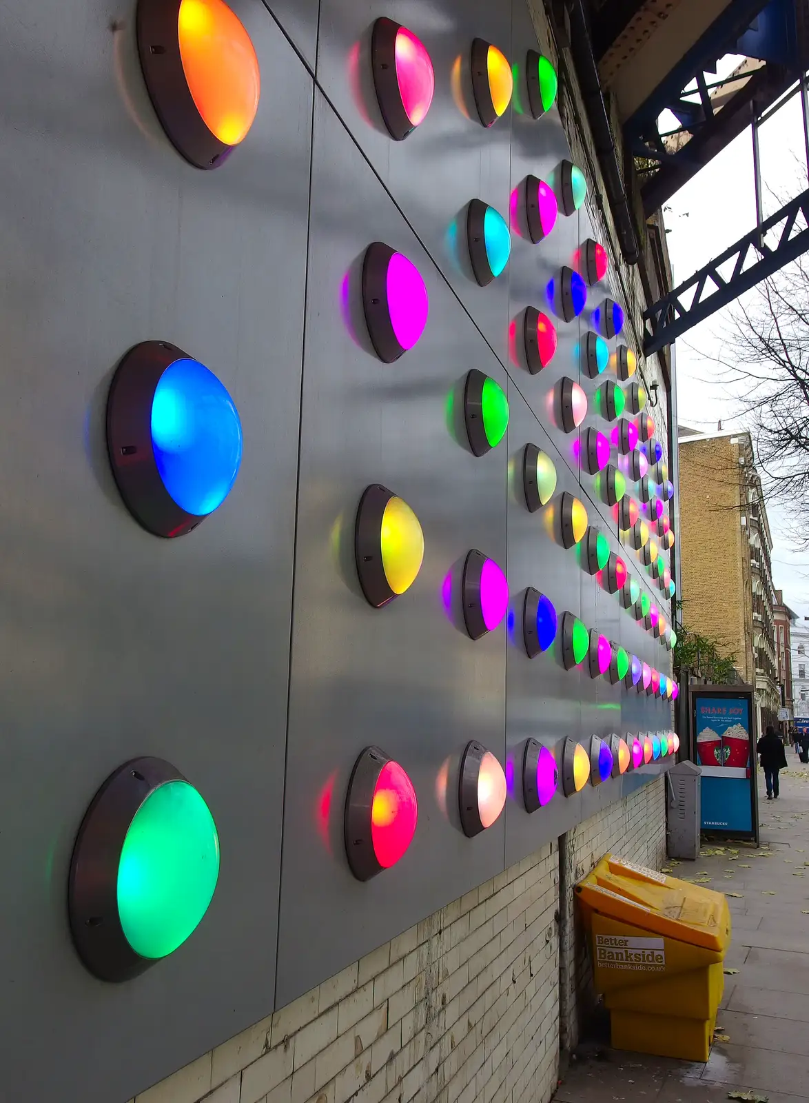 A close-up of the 'Smarties', from SwiftKey's Arcade Cabinet, and the Streets of Southwark, London - 5th December 2013