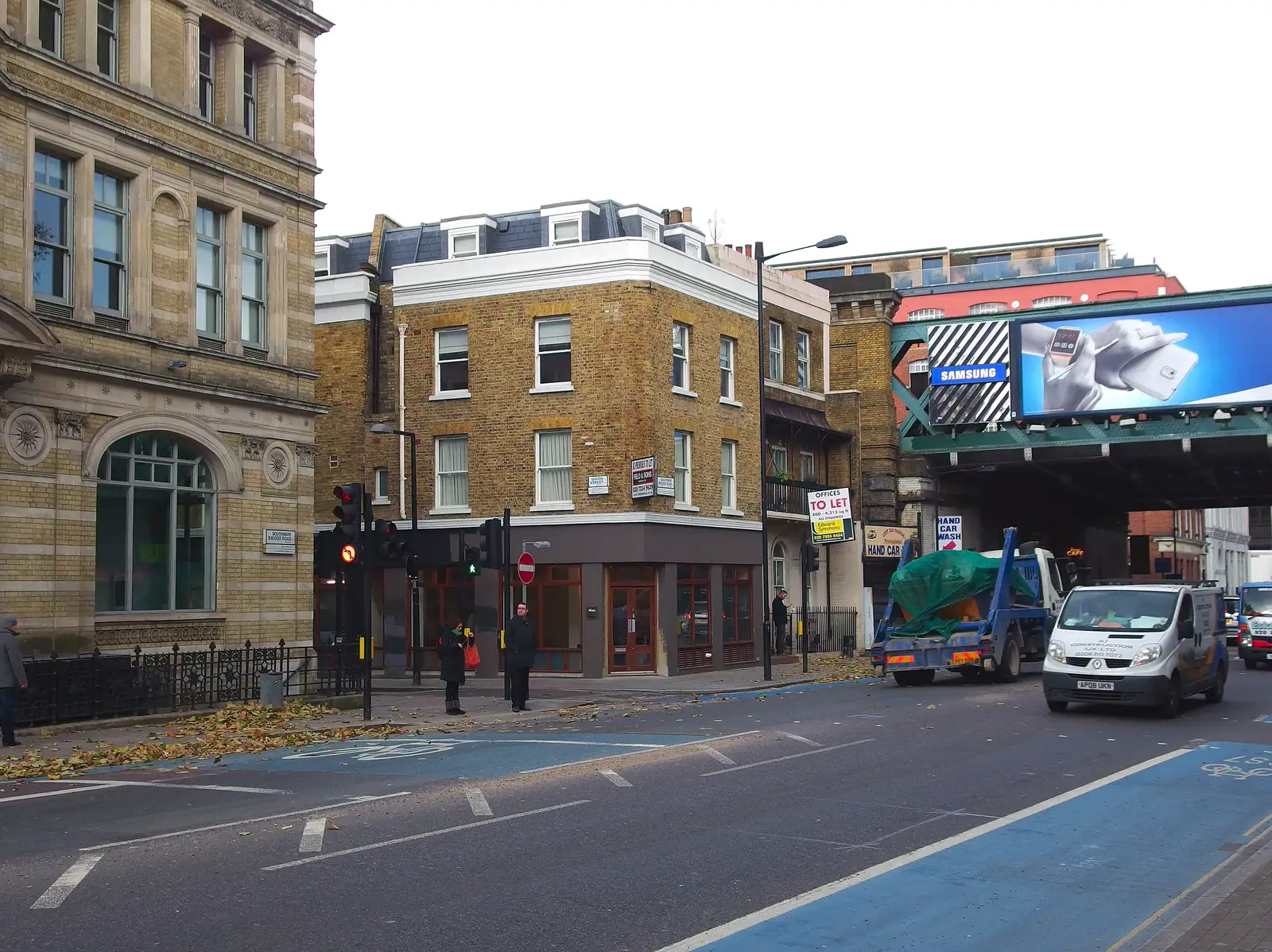 Southwark Bridge Road near the office, from SwiftKey's Arcade Cabinet, and the Streets of Southwark, London - 5th December 2013