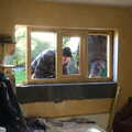 Richard the builder puts in a new window, The Eye Lights, Eye, Suffolk - 6th December 2013