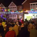 Crowds outside the Handyman, The Eye Lights, Eye, Suffolk - 6th December 2013