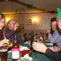 Suey lights a candle, The BSCC Christmas Dinner, Brome, Suffolk - 7th December 2013