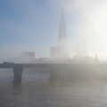 The Shard looms out of the fog above Cannon Street, Saturday Café Life, Diss, Norfolk - 14th December 2013