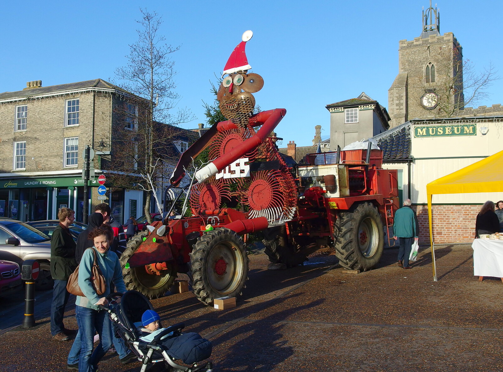 Diss Young Farmers have a cool contraption from Saturday Café Life, Diss, Norfolk - 14th December 2013