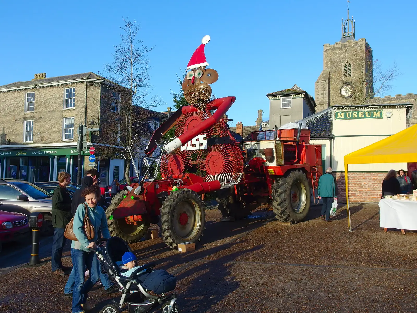 Diss Young Farmers have a cool contraption, from Saturday Café Life, Diss, Norfolk - 14th December 2013