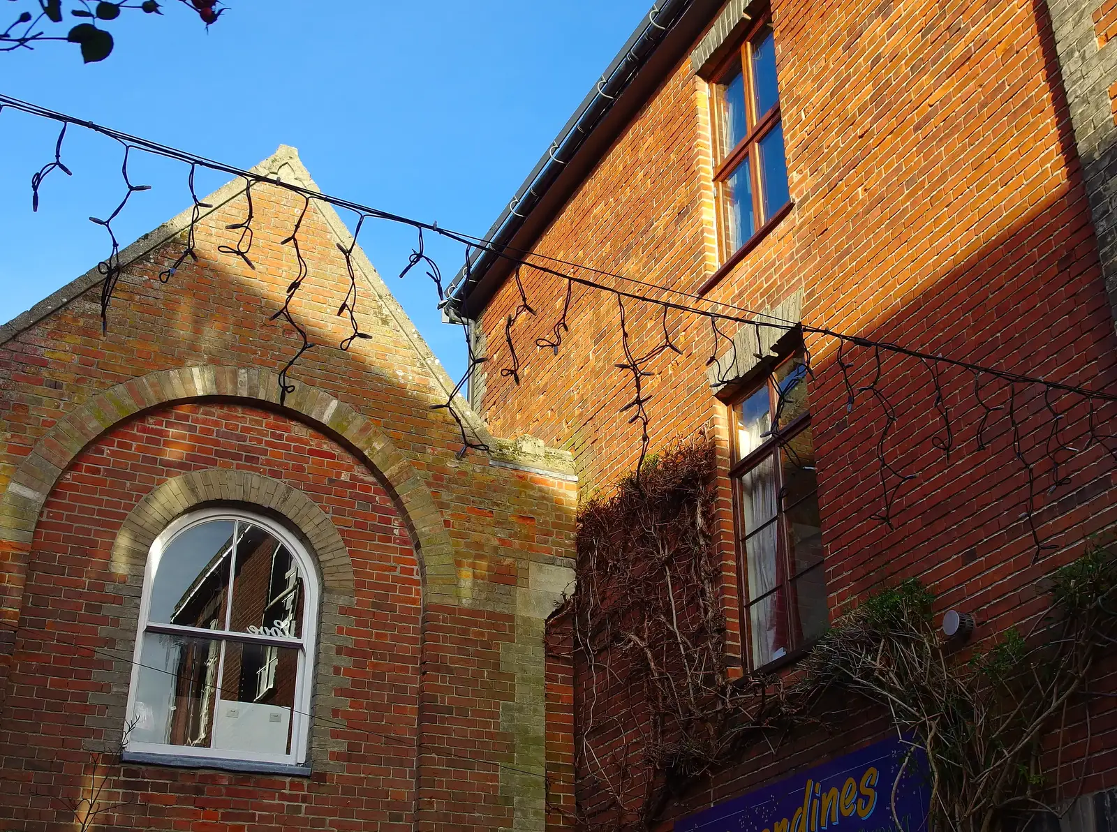 The top of Amandines Café, from Saturday Café Life, Diss, Norfolk - 14th December 2013