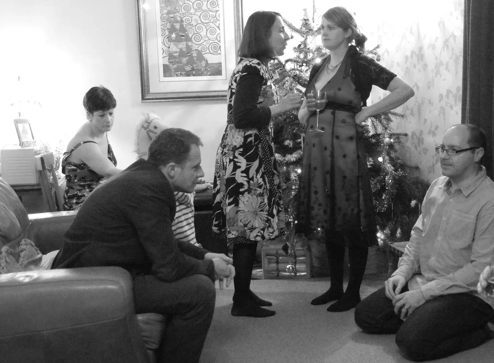 Sarah chats to Isobel, from A Christmas Party, Brome, Suffolk - 21st December 2013