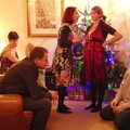 Sarah chats to Isobel, A Christmas Party, Brome, Suffolk - 21st December 2013