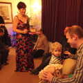 Clare, Jack and Mikey P, A Christmas Party, Brome, Suffolk - 21st December 2013