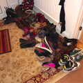 There's a small pile of shoes by the door, A Christmas Party, Brome, Suffolk - 21st December 2013