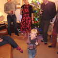 Gabes roams around amongst the big people, A Christmas Party, Brome, Suffolk - 21st December 2013