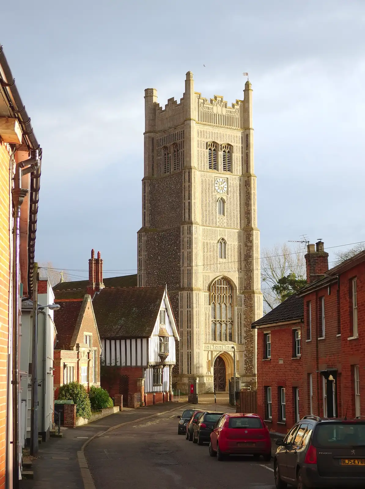 The view from outside Beard's deli in Eye, from Christmas Day and all that, Brome, Suffolk - 25th December 2013