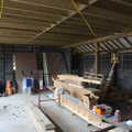 The new garage takes shape, Christmas Day and all that, Brome, Suffolk - 25th December 2013