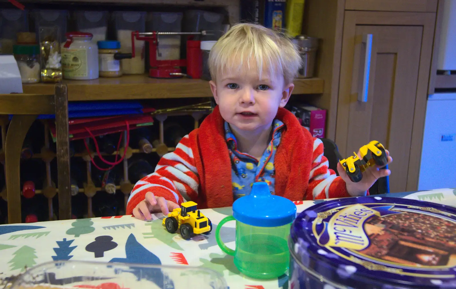 On Christmas Day, Harry plays with new toys, from Christmas Day and all that, Brome, Suffolk - 25th December 2013