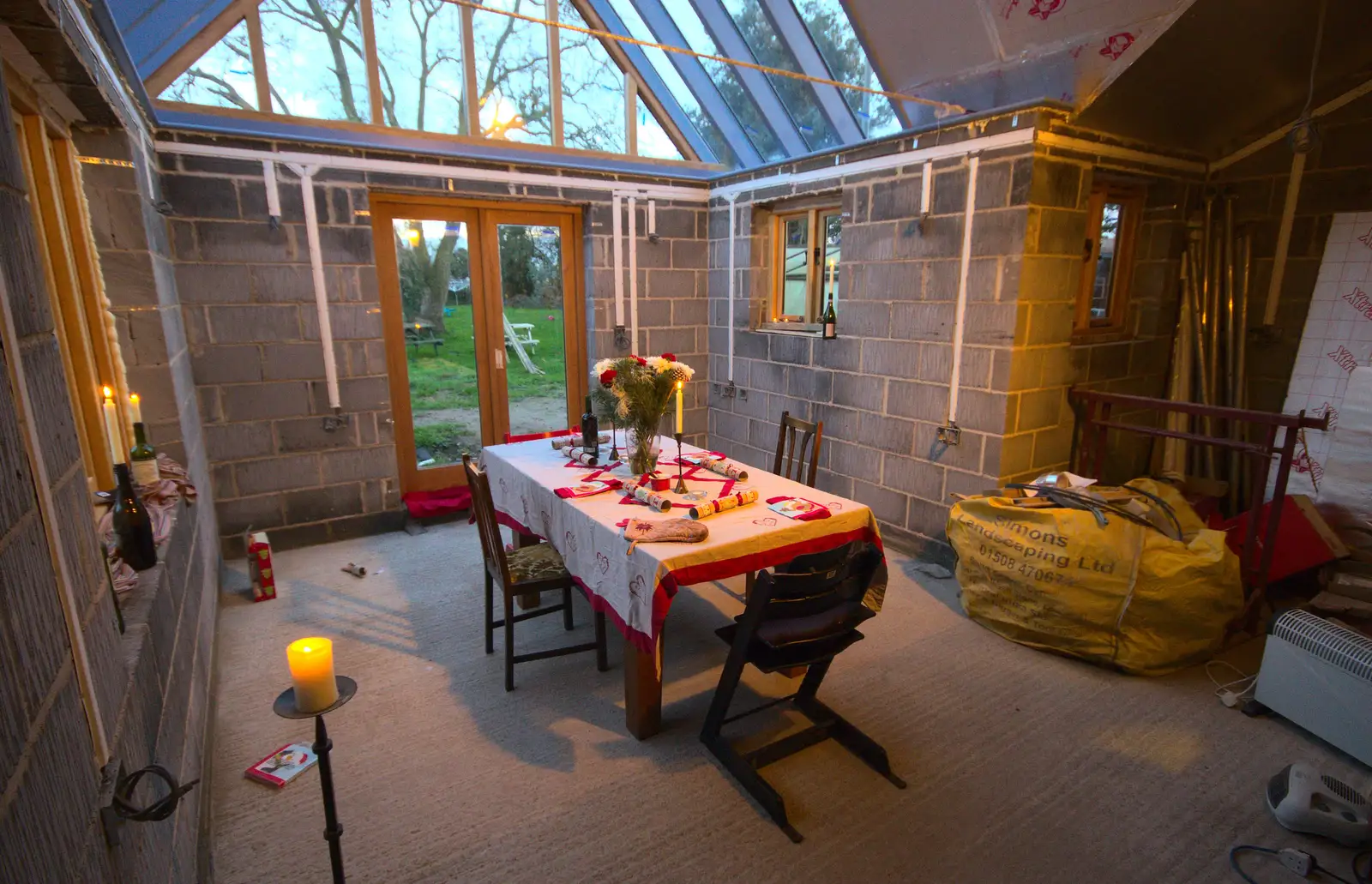 The candles are out, from Christmas Day and all that, Brome, Suffolk - 25th December 2013