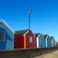 Colourful beach huts on the promenade, Post-Christmas Southwold, Suffolk - 29th December 2013