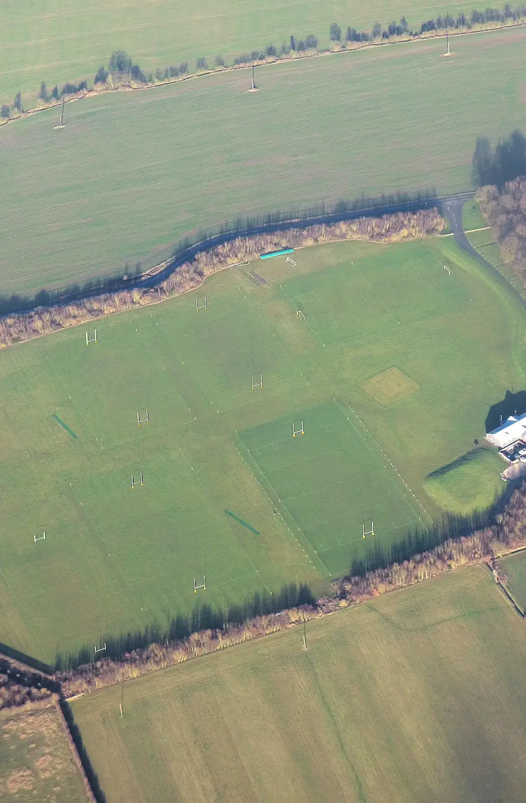 A field full of H's, from A Trip to Monkstown Farm and Blackrock, County Dublin, Ireland - 2nd January 2014