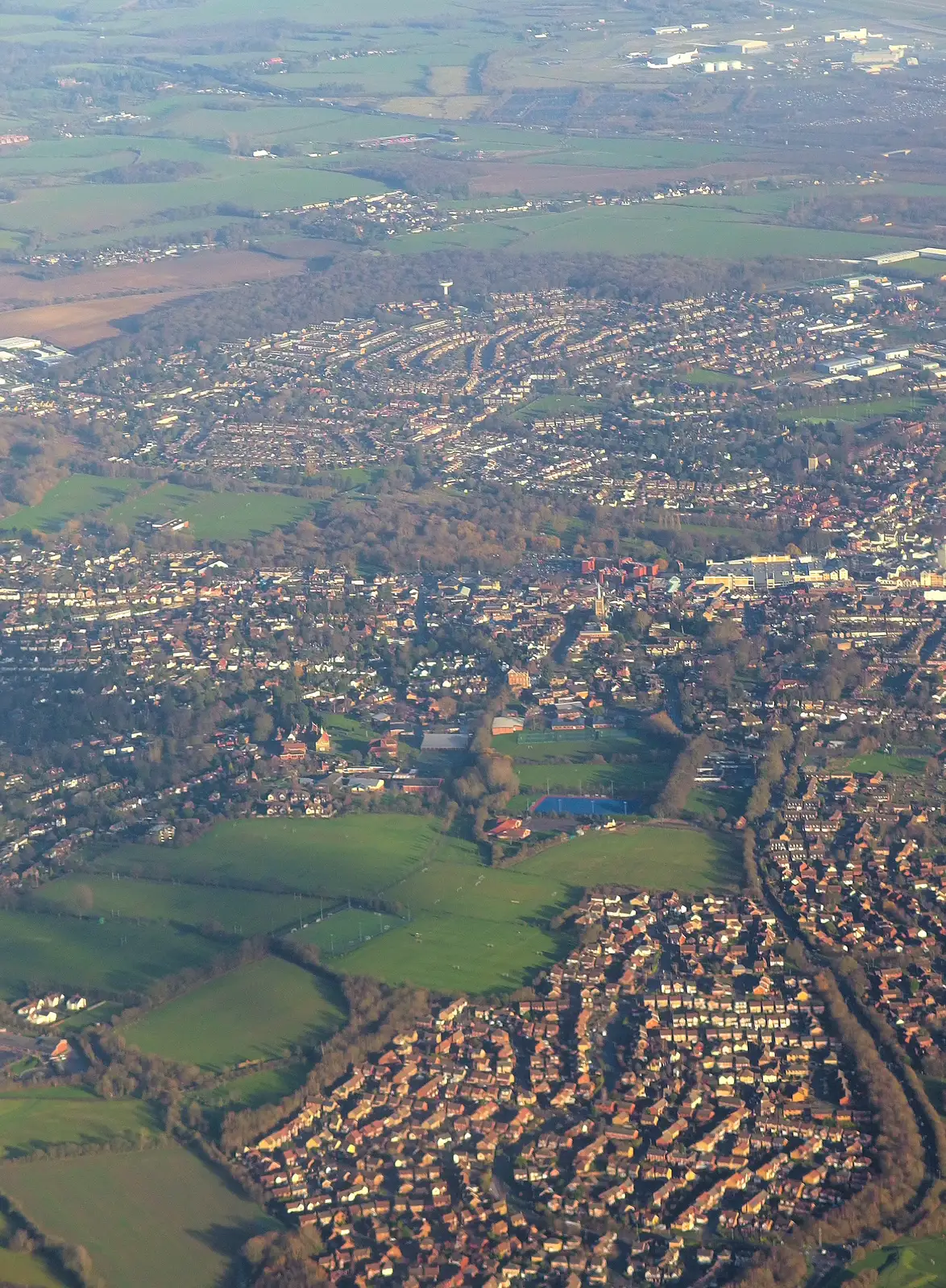 A midlands town somewhere, from A Trip to Monkstown Farm and Blackrock, County Dublin, Ireland - 2nd January 2014