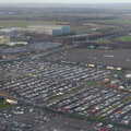 Massed car parks near Dublin Airport, A Trip to Monkstown Farm and Blackrock, County Dublin, Ireland - 2nd January 2014