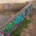Sea-wall graffiti, A Trip to Monkstown Farm and Blackrock, County Dublin, Ireland - 2nd January 2014
