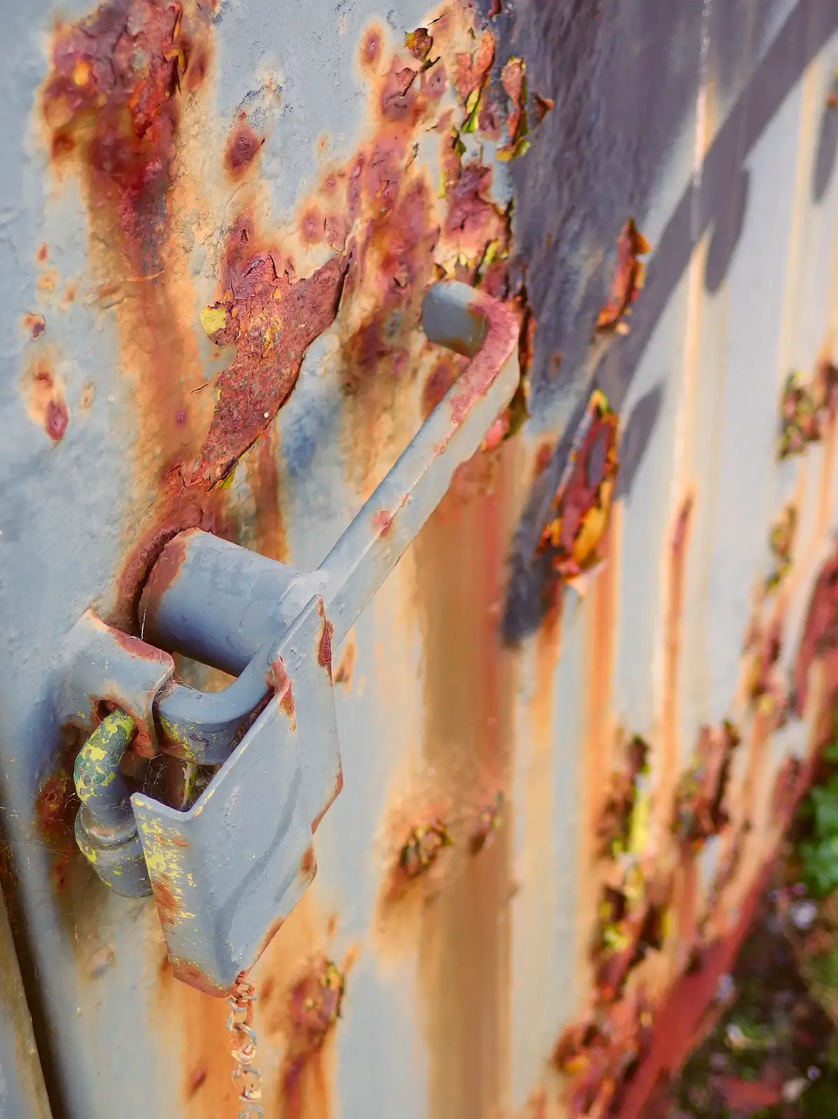 A detail in rust, from A Trip to Monkstown Farm and Blackrock, County Dublin, Ireland - 2nd January 2014