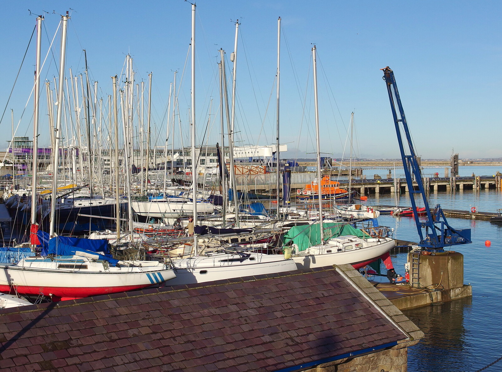 Boats in the harbour from Dun Laoghaire and an Electrical Disaster, Monkstown, County Dublin, Ireland - 4th January 2014