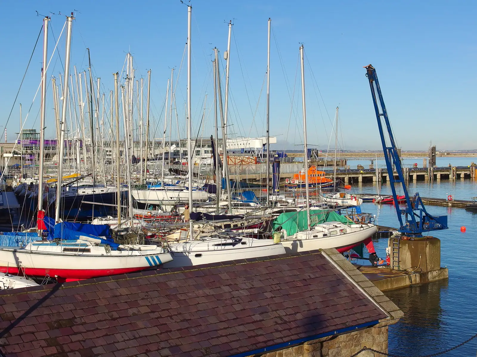 Boats in the harbour, from Dun Laoghaire and an Electrical Disaster, Monkstown, County Dublin, Ireland - 4th January 2014