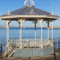 The bandstand is closed off, Dun Laoghaire and an Electrical Disaster, Monkstown, County Dublin, Ireland - 4th January 2014