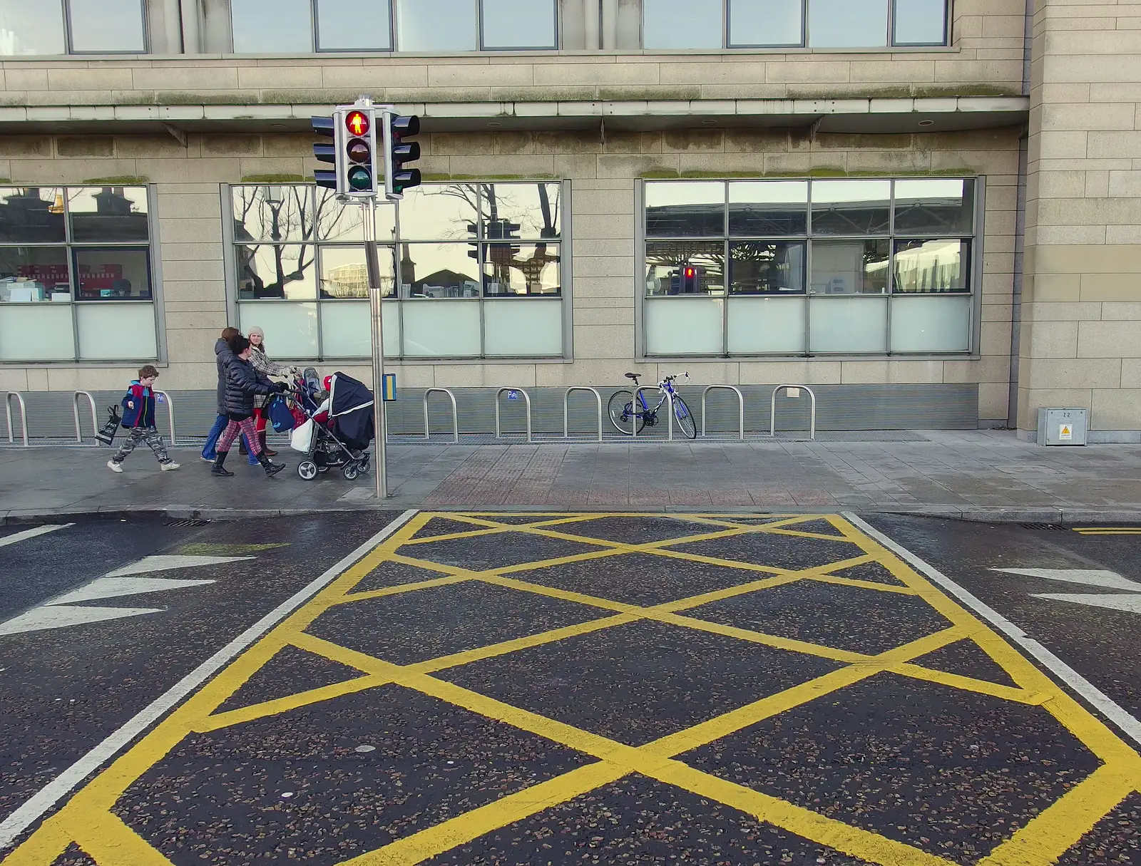 The buggies trundle on through town, from Dun Laoghaire and an Electrical Disaster, Monkstown, County Dublin, Ireland - 4th January 2014