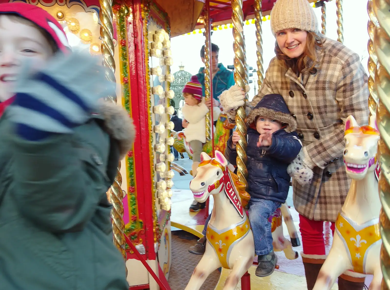 Fred (disappearing), Harry and Isobel, from Dun Laoghaire and an Electrical Disaster, Monkstown, County Dublin, Ireland - 4th January 2014