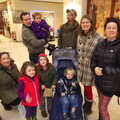 A group photo in the mall, Dun Laoghaire and an Electrical Disaster, Monkstown, County Dublin, Ireland - 4th January 2014