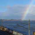 The rainbow seems to end on the DART pylon, Dun Laoghaire and an Electrical Disaster, Monkstown, County Dublin, Ireland - 4th January 2014