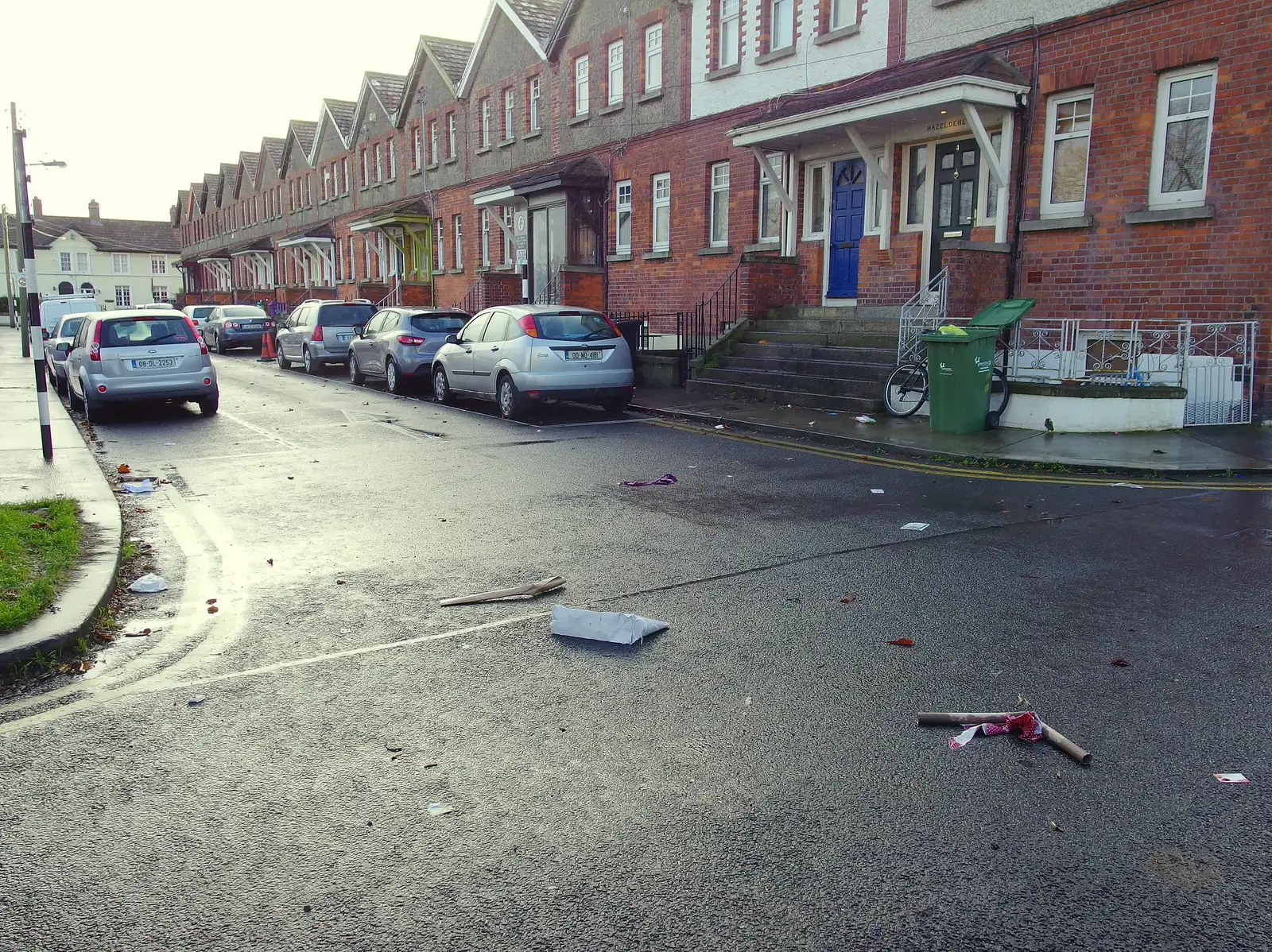 Strong winds have blown a lot of debris around, from Dun Laoghaire and an Electrical Disaster, Monkstown, County Dublin, Ireland - 4th January 2014