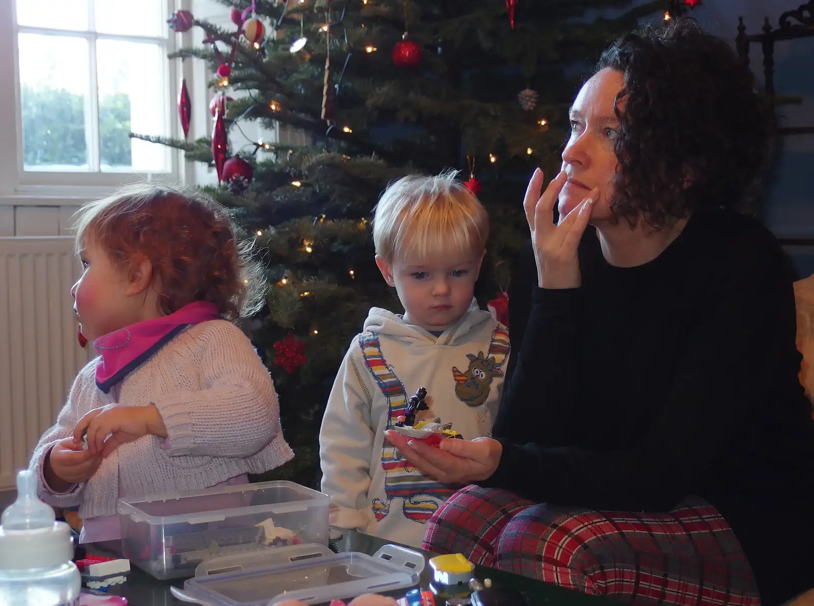 Lua, Harry and Evelyn, from Dun Laoghaire and an Electrical Disaster, Monkstown, County Dublin, Ireland - 4th January 2014