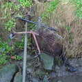 A discarded shopping trolley, Dun Laoghaire and an Electrical Disaster, Monkstown, County Dublin, Ireland - 4th January 2014