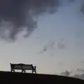 A lonely bench, silhouetted, Dun Laoghaire and an Electrical Disaster, Monkstown, County Dublin, Ireland - 4th January 2014