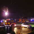 The fire service appears, Dun Laoghaire and an Electrical Disaster, Monkstown, County Dublin, Ireland - 4th January 2014