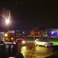 The fire service appears, Dun Laoghaire and an Electrical Disaster, Monkstown, County Dublin, Ireland - 4th January 2014