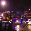 One of several fire engines on the scene, Dun Laoghaire and an Electrical Disaster, Monkstown, County Dublin, Ireland - 4th January 2014