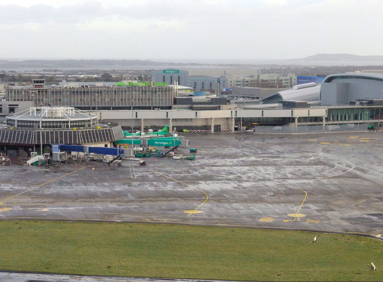 The old Terminal 1 at Dublin from Dun Laoghaire and an Electrical Disaster, Monkstown, County Dublin, Ireland - 4th January 2014