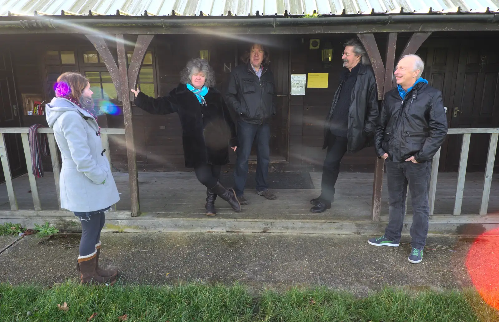 Isobel makes an appearance, from The BBs Photo Shoot, BOCM Pauls Pavilion, Burston, Norfolk - 12th January 2014