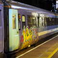 Coach B has also got a bit of graffiti on it, A Ross Street Reunion, Hoxne, Suffolk - 25th January 2014