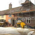 There's scaffolding all over the house, A Night at the Bank, and a Building Update, Brome and Eye, Suffolk - 7th February 2014