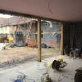 The view from the garage, A Night at the Bank, and a Building Update, Brome and Eye, Suffolk - 7th February 2014